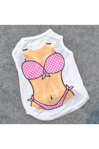 Köpek Ve Kedi İçin Pembe Bikini Pet Kıyafet