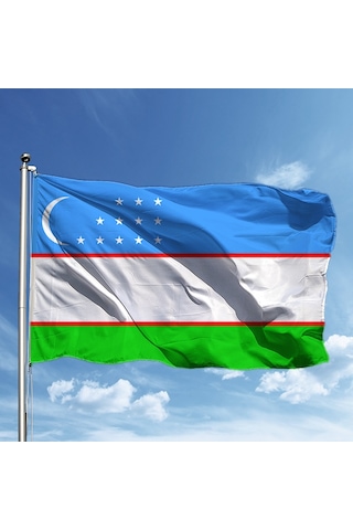 Özbekistan Bayrağı 100 150 Cm Tek Ebat Özbekistan Bayrağı 100 150 Cm Tek Ebat