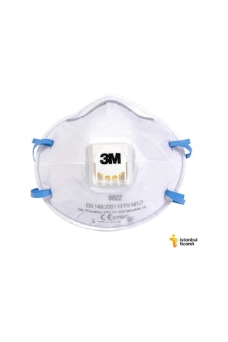 3M 8822 Ventilli Toz Maskesi Ffp2 (10 Adet/Kutu)
