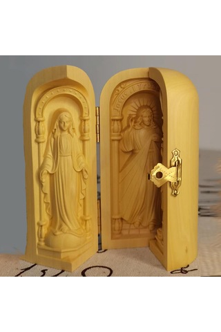 Dolıty Ahşap Oyma Süsler Oturma Odası Ofisi Için Küçük 13cmx10cm