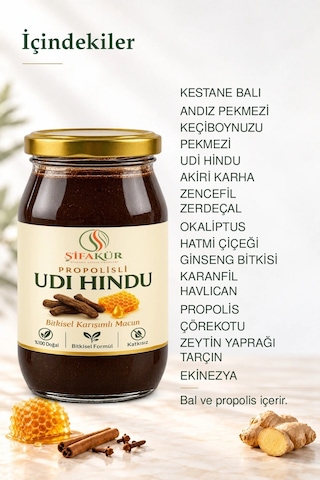 Propolisli Udi Hindu (Udi Hindi) Macunu 420 g