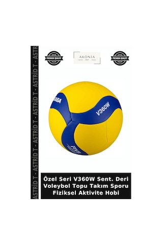 Özel Seri V360w Sent. Deri Voleybol Topu Takım Sporu Fiziksel Aktivite Hobi Çok Renkli