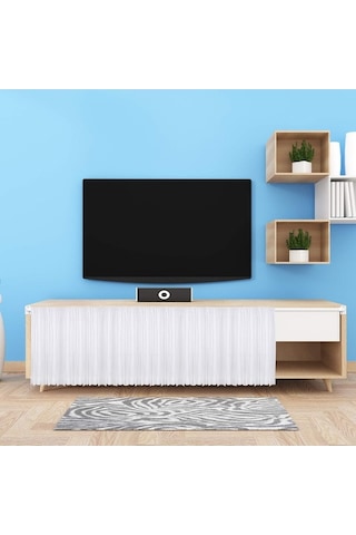 Ulzyvf Pratik Genişletilebilir Perde Çubuğu Seti - 4 Adet Ayarlanabilir Plastik Çubuk + 10 Askı 40-70 Cm Beyaz Beyaz