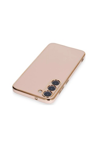 Samsung Galaxy S23 Plus Kılıf Volet Silikon - Pembe Altın
