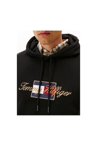 Tommy Hilfiger Mw0mw41502 Icon Gold Erkek Sweatshirt Siyah