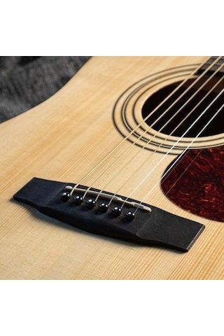 Cort Earth60op Akustik Gitar, Open Pore, Masif Ladin Kapak, Arka