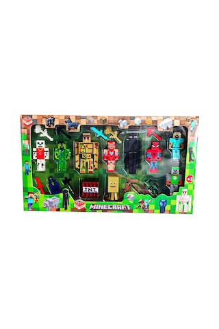20 Parça Minecraft Figür Oyuncak Enderman Steve Herobrine Domuz Adam Demir Golem
