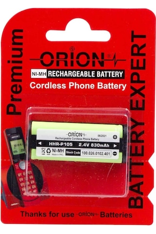 Orion HHR-P105 2.4V 830 mAh Telsiz Telefon Pili