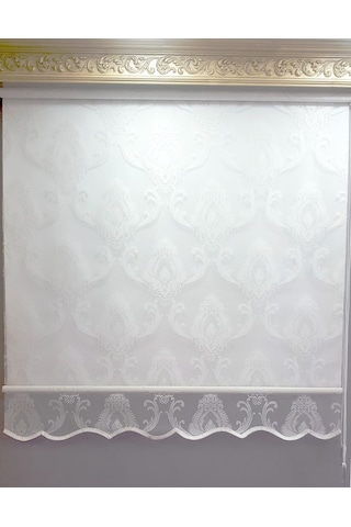 1.Kalite N11 Özel Osmanlı Motifli Çift Mekanizmalı Tül Stor Perde