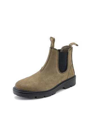 779 Castano Erkek 9080 Natural World Bota Chelsea Nobuck Elastıcos 779 Castano