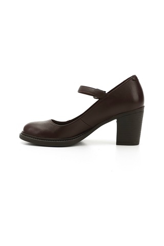 Gönderi R Kadın Kahve Antik Kalın Topuklu Mary Jane Hakiki Deri Ayakkabı Gdza13424355 Kahve