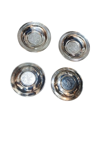 Bardak Altlığı Seti Bakır Bardak Tabağı 6 Adet Çay Bardağı Altlık