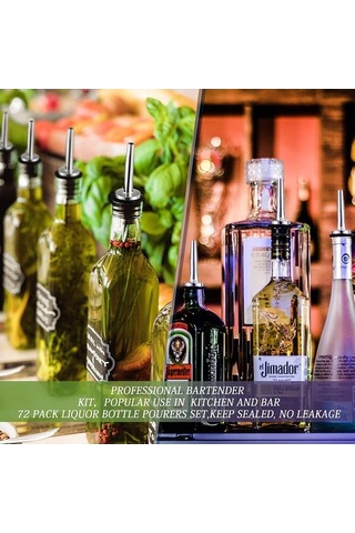 Fortunelane Paslanmaz Çelik Sütunluk, Akışkan Dağıtıcı, Akıllı Tapağı, 30mm Dış Çap, Gümüş-siyah Gümüş - Siyah