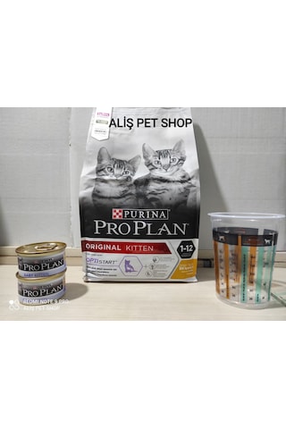 Pro Plan Kitten Tavuk Ve Pirinçli Yavru Kedi Maması 1,5kg 2 85 Gr Yaş Mama Hediyeli