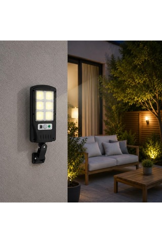 Güneş Enerjili Solar Led Bahçe Lambası, Kumandalı Hareket Sensörlü 3 Modlu Ip65 Dış Mekan Duvar Aydınlatma, Ayarlanabilir Solar Aplik, Balkon Teras Garaj Diğer
