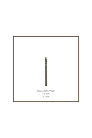 Hss Matkap Ucu 8,5 Mm, Metal, Ahşap, Plastik İçin 4 Adet