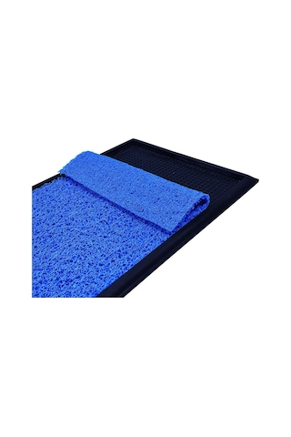 Kauçuk Tabanlı Ve Kauçuk Kenar Çerçeveli Havuzlu Paspası - Mavi