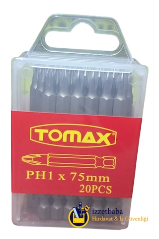 Tomax Ph1 X 75 Mm Bits Uç 20 Adet