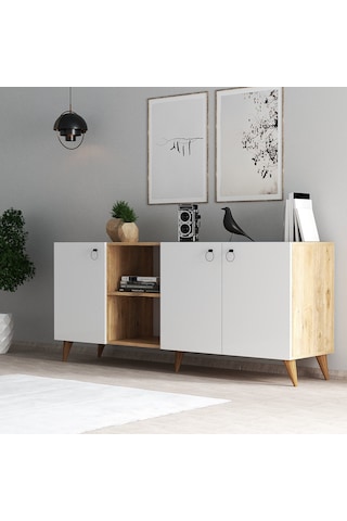 Tanmob Buse Konsol Çam - Beyaz - Ksl0303