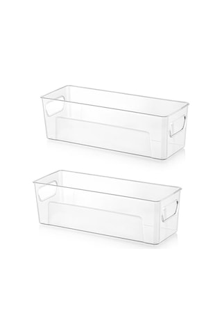 1 Adet Şeffaf Akrilik Buzdolabı Ve Mutfaklar İçin, İçeçek Ve Gıda Düzenleyici Organizer 809 Çok Renkli