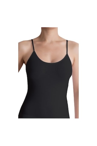 The Don Organic Blended Bayan Camisole - Ip Askılı Atlet Siyah