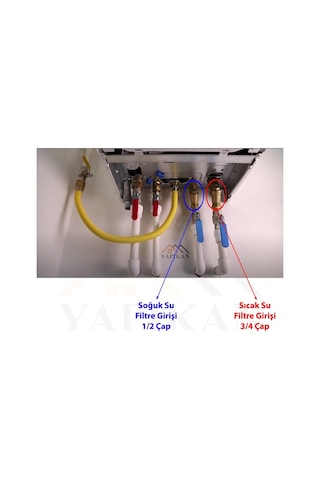 Kısa Tip Kombi Pislik Tutucu Filtresi Süzgeci 2 Li Takım Set - Petek Kombi Bakımı Süzgeç Tamiri