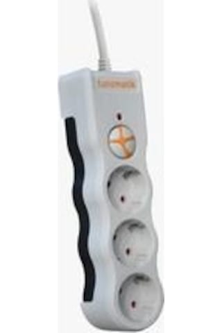 Tuncmatik Power 3-surge Protec.plug-1050 Joulwhıte 3lü 1.5 Mt. Kablolu Beyaz 1.5 M