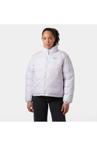 Helly Hansen Yu 23 Reversible Puffer Kadın Beyaz Dik Yaka Mont Beyaz