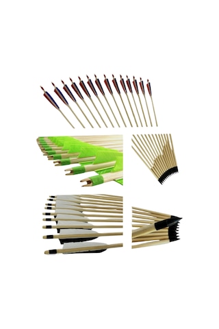 Yarışma Puta Oku 5 Adet Kullanıma Hazır Geleneksel Yarışma Oku