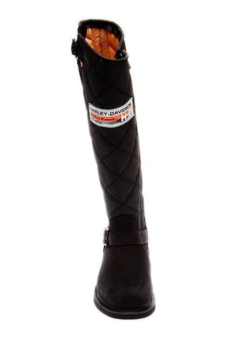 Harley Davidson Laconia Hi 646 Black Nubuk Kadın Çizme Siyah