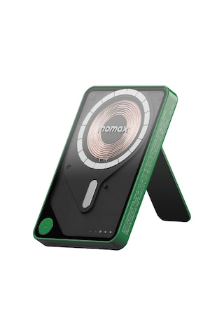 Momax IP131HKG Power X Pro+Magnetic Wireless 5000 mAh Standlı + USB-C Kablo Powerbank Yeşil