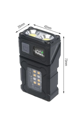 Dancemonkey Lumit 180 Dön. El Feneri, Çok Renkli, Kullanışlı Işıklı Fener Çok Renkli