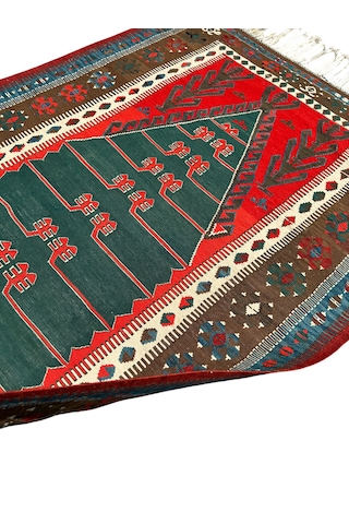El Dokuma Antika Obruk Kilimi 130x180 Kök Boya İnce Koleksiyonluk Kilim