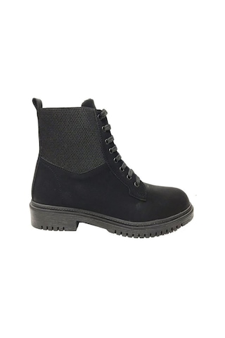 Sdf 84 Deri Trend Fashion Kadın Bot Siyah