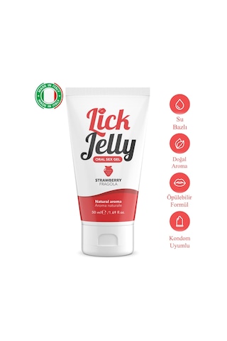 İntimateline Lick Jelly Natural Çilek Aromalı 50 Ml Oral Jel