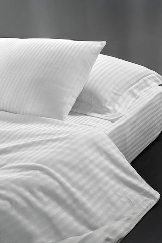 Naturıca Polycotton Tek Kişilik Otel Nevresim Takımı 83 Tel Beyaz