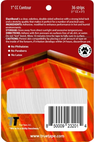 True Tape ElastiBond Protez Saç Bandı 36 Adet Oval 1"CC