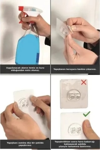 Yapışkanlı Duş Ve Banyo Rafı Renkli