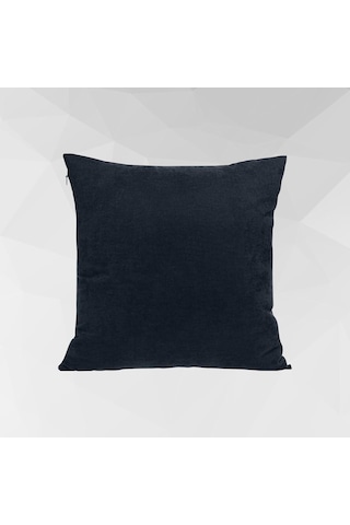 Cortibo Barcelona Kadife Dokulu Kırlent Kılıfı 45x45cm Lacivert Diğer