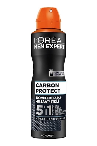 L'Oréal Paris Carbon Protect 5'i 1 Arada Erkek Sprey Deodorant 150 ML
