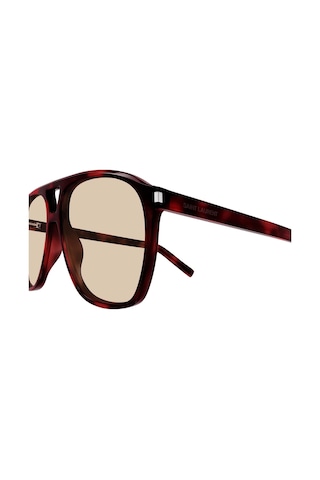 Saint Laurent Sl596 003 58 Unisex Güneş Gözlüğü Kahverengi