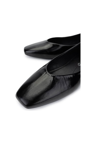 Tamer Tanca Kadın Hakiki Deri Siyah Rugan Babet Ayakkabı 1073 004 Bn Ayk Y25 Sıyah Rgn Siyah Rugan