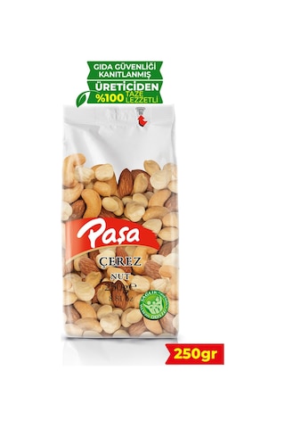 Paşa Kuruyemiş Kavrulmuş Karışık Kuruyemiş Şeffaf Paket 250 G