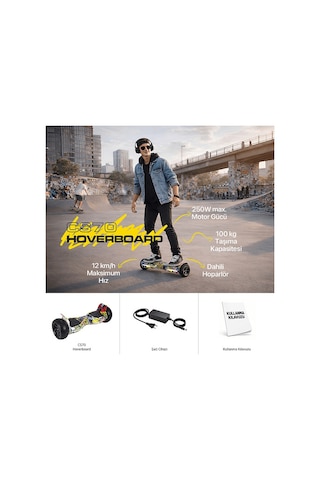 Corby Cs70 Hoverboard Sarı