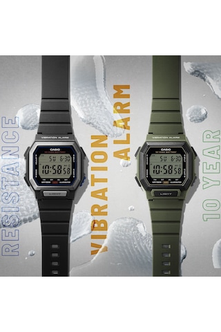 Casio W-738h-1bvdf Kol Saati Siyah