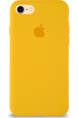 Apple Uyumlu iPhone SE 3 2022 Logolu Silikon Kılıf Altı Kapalı İçi Kadife Lansman Arka Kapak