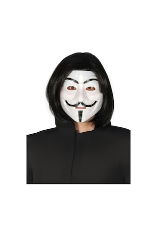 Büro Ev Ofis Gösteri Kostümü İçin For Vandetta Maske Takam Peruk Seti Standart