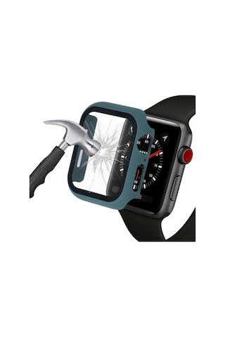 Apple Watch 2 3 4 5 6 Se Uyumlu Nike 44mm Kılıf Kasa Ve Ekran Koruyucu 360 Tam Koruma Kapak