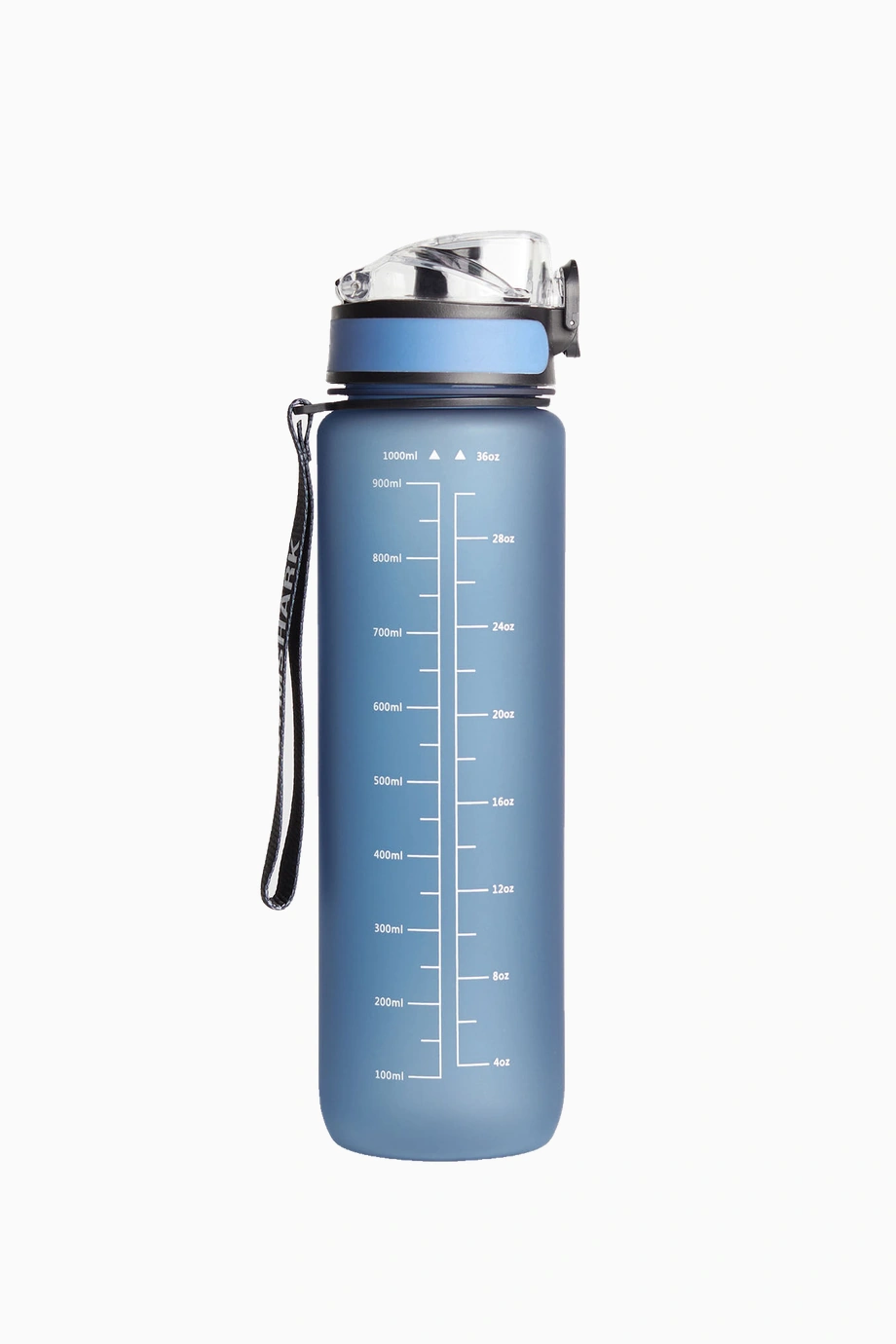 1 Litre Ölçü Göstergeli Spor Su Şişesi Mavi