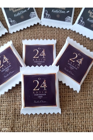 Farklı Market 24 Kasım Öğretmenler Günü Hediyesi Özel Kesimli Çikolata 20 Adet